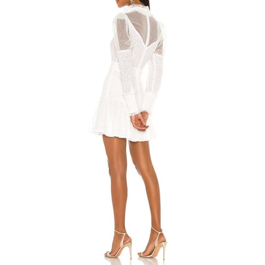 ALEXIS Madilyn Lace Panel Mini Dress RRP$766 Zoom Boutique Store dress ALEXIS Madilyn Lace Panel Mini Dress | Zoom Boutique