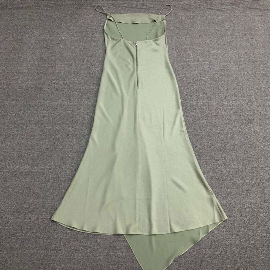 Alice + Olivia Harmony Asymmetric Slip Midi Dress Zoom Boutique Store dress Alice + Olivia Harmony Asymmetric Slip Midi Dress | Zoom Boutique
