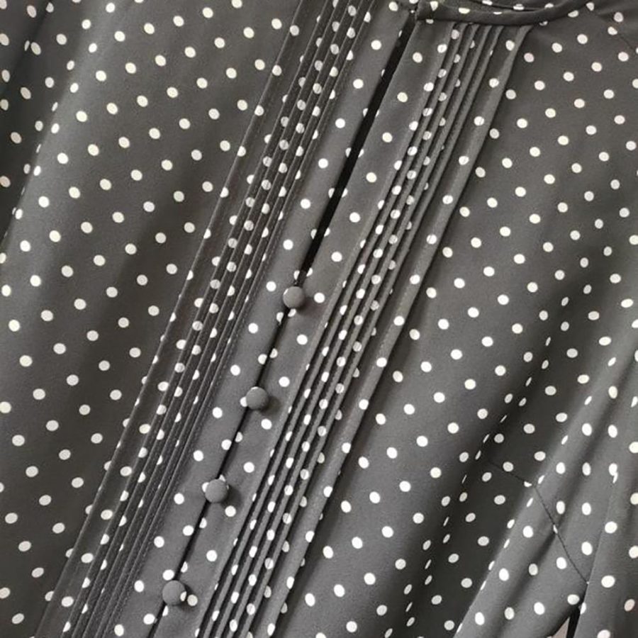 Hobbs Thea Polka Dot Spot Fit & Flare Tie Waist Midi Shirt Dress Zoom Boutique Store dress Hobbs Thea Polka Dot Spot Fit & Flare Midi Shirt Dress | Zoom Boutique