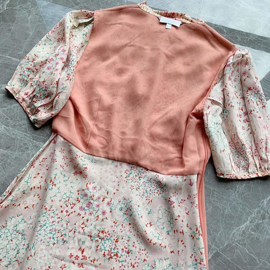 L.K.Bennett Marceau Impressionist Silk Midi Dress RRP$495 - Zoom Boutique Store