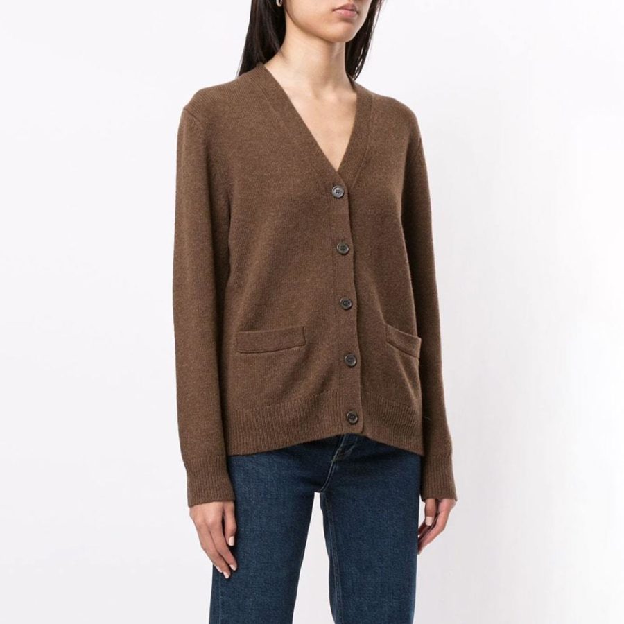 Nili Lotan Shandie Wool Knitted Cashmere Sweater Cardigan Zoom Boutique Store