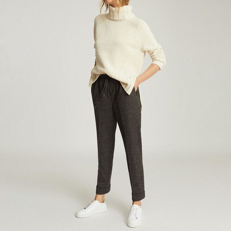 Reiss Eve Wool Cashmere Blend Roll Neck Knit Jumper RRP$275 Zoom Boutique Store jumper Reiss Eve Wool Cashmere Blend Roll Neck Knit Jumper | Zoom Boutique