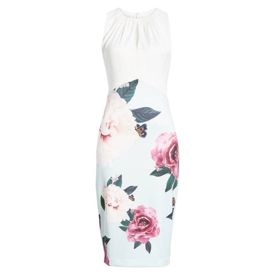 Ted Baker Annile Magnificent Ruched Body-Con Dress RRP$315 0 Zoom Boutique Store dress Ted Baker Annile Magnificent Ruched Body-Con Dress | Zoom Boutique