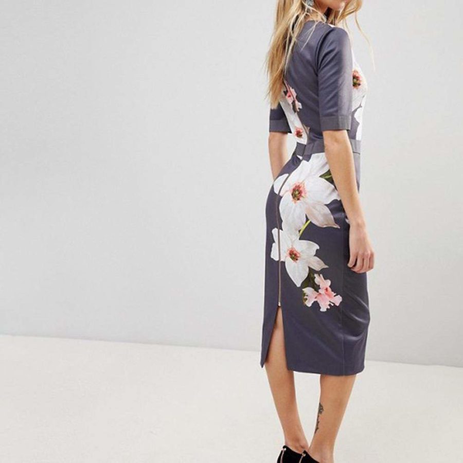 Ted Baker Bisslee Chatsworth Floral Bloom Bodycon Dress RRP$315 - Zoom Boutique Store