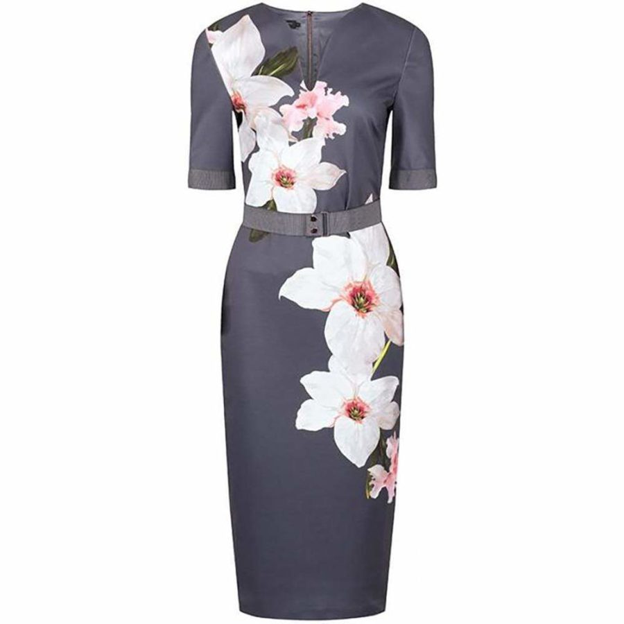 Ted Baker Bisslee Chatsworth Floral Bloom Bodycon Dress RRP$315 - Zoom Boutique Store