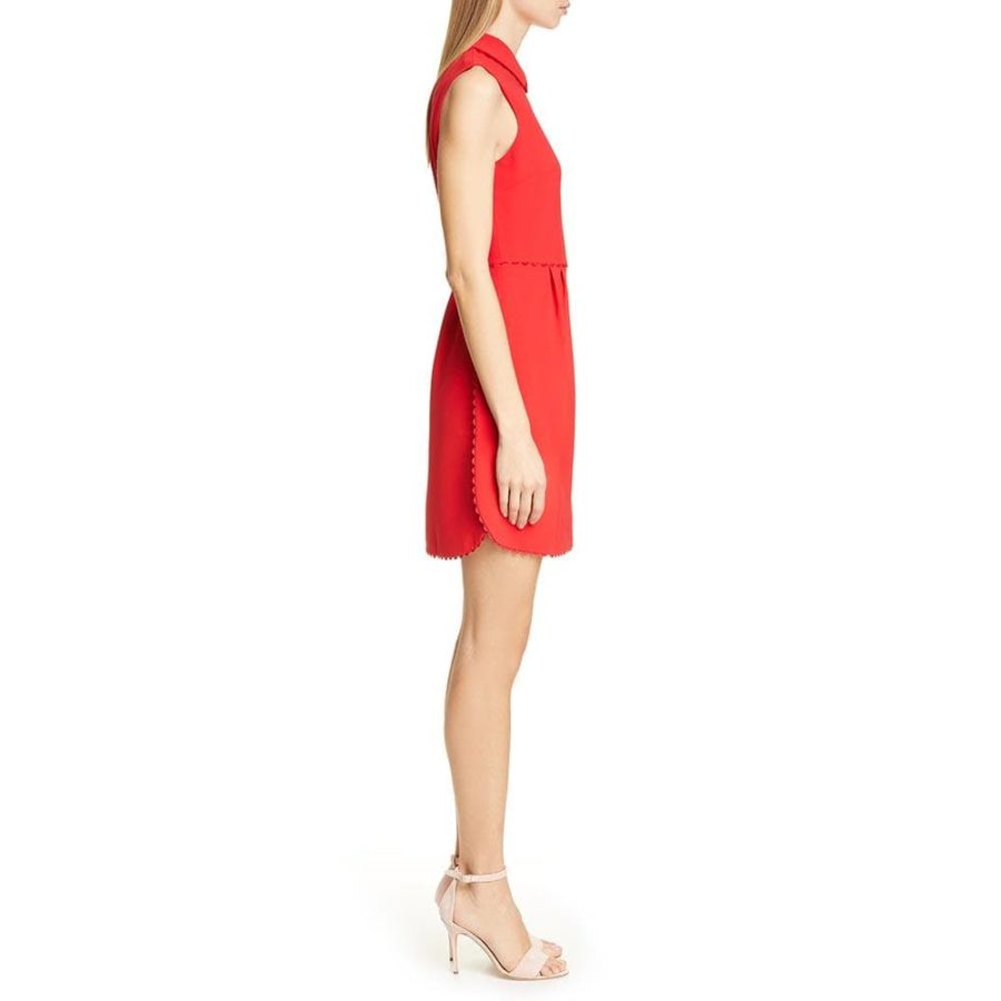 Ted Baker Ezzy Scalloped Detail Sheath Dress RRP$258 - Zoom Boutique Store