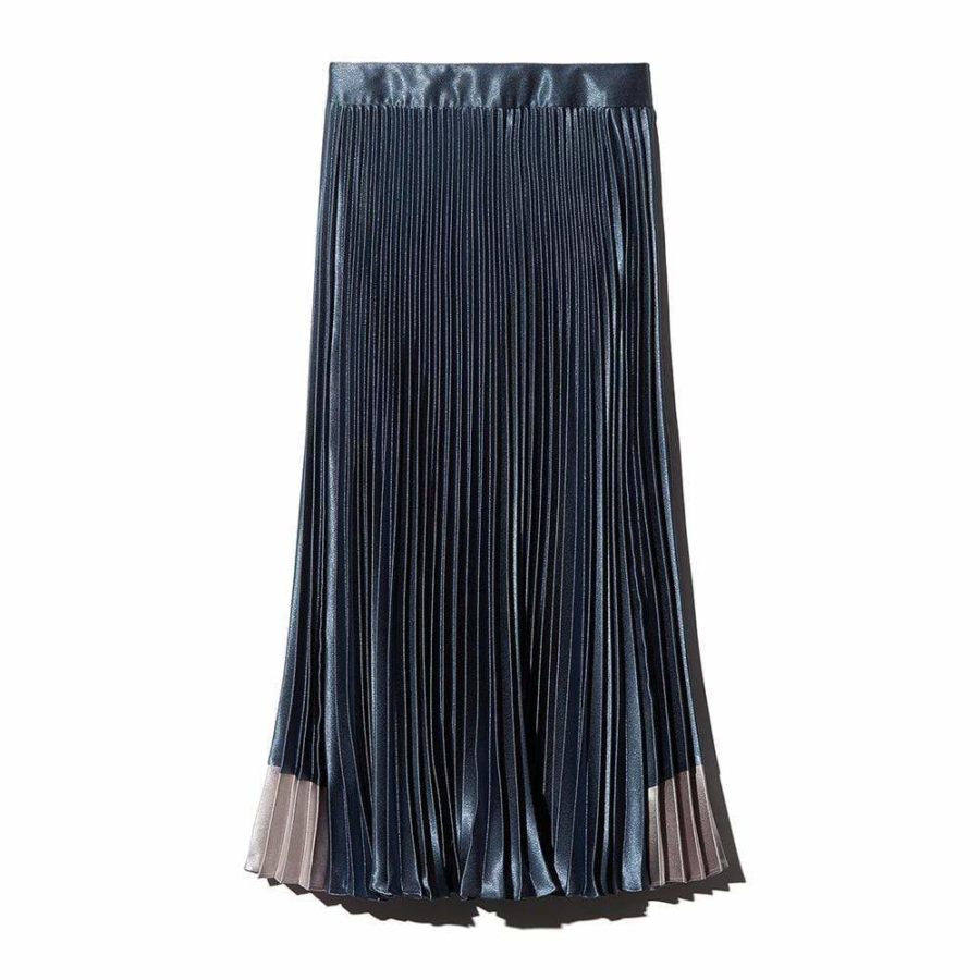 Ted Baker Glaycie Contrast Panel Pleated Midi Skirt RRP$245 - Zoom Boutique Store