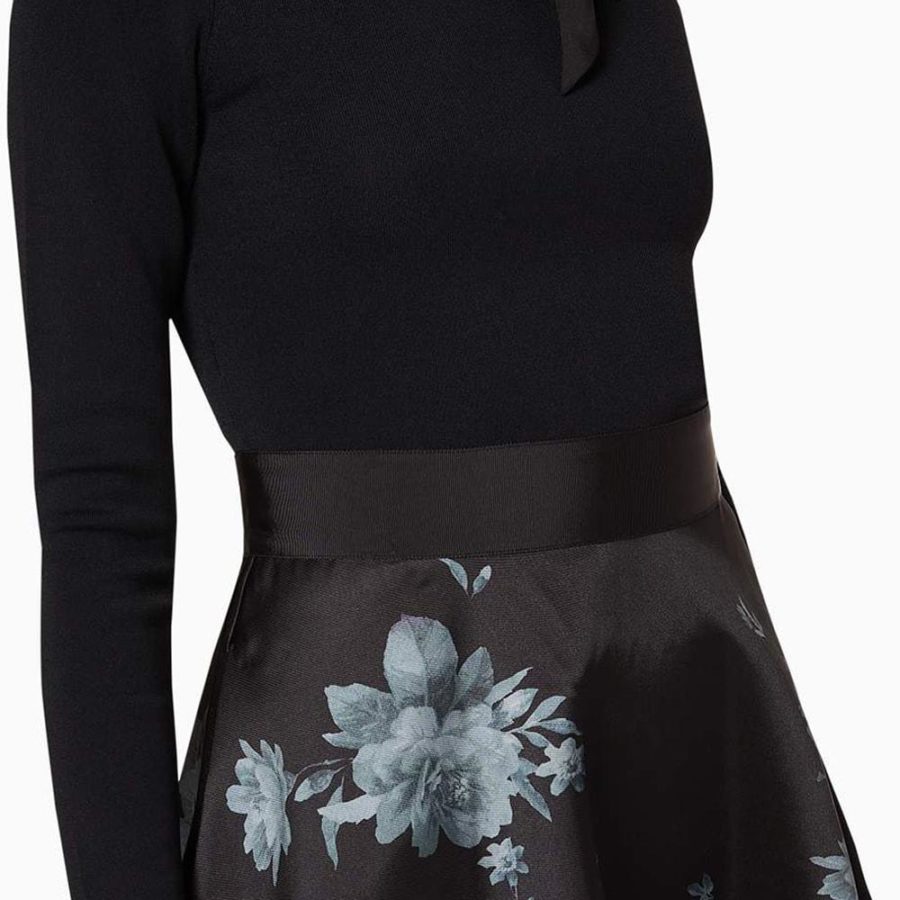 Ted Baker Jordynn Knitted Clove Full Skirted Fit & Flare Dress RRP$365 Zoom Boutique Store dress Ted Baker Jordynn Knitted Clove Skirted Fit Flare Dress| Zoom Boutique
