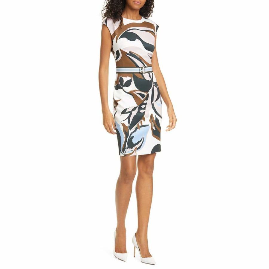 Ted Baker Liziiey Masquerade Print Sheath Dress RRP$279 - Zoom Boutique Store