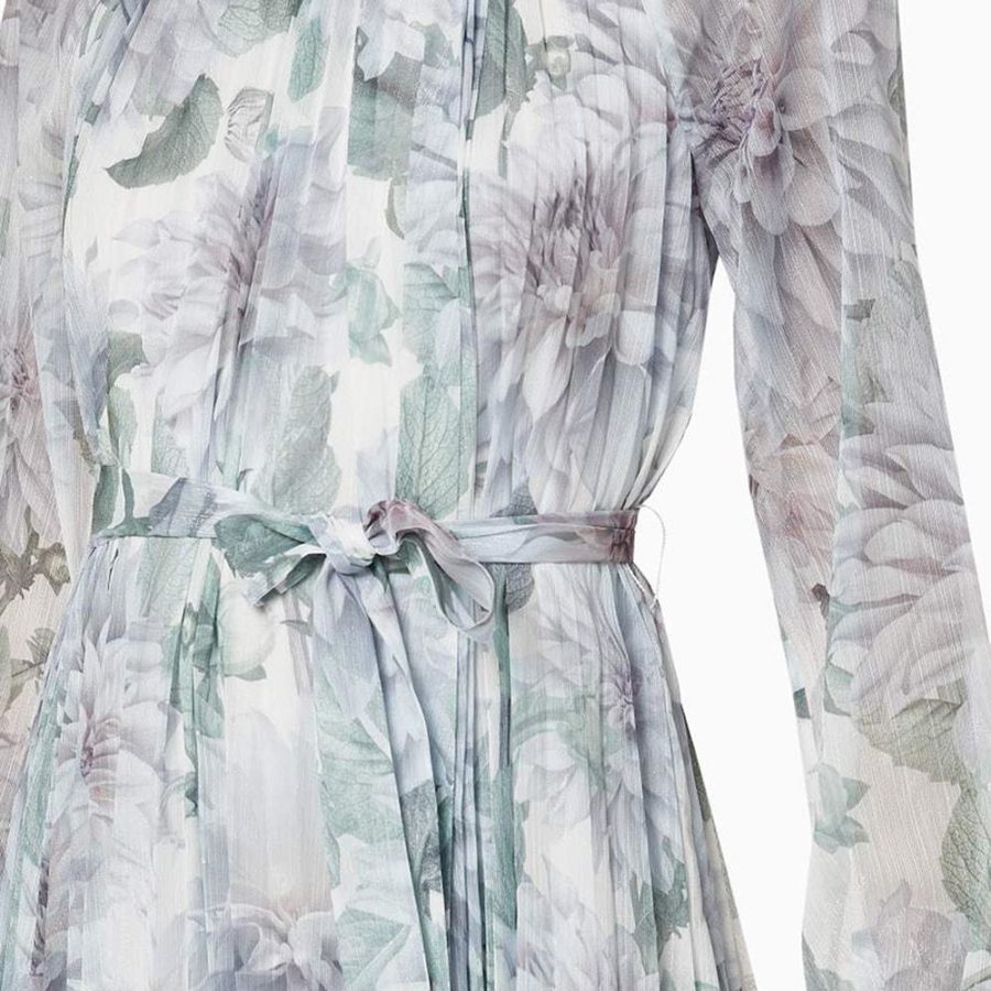 Ted Baker Luuluu Clove Pleated Chiffon Midi Dress RRP$395 Zoom Boutique Store dress Ted Baker Luuluu Clove Pleated Chiffon Midi Dress | Zoom Boutique