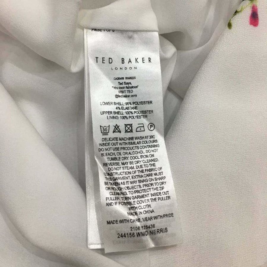 Ted Baker Nerris Jamboree Twist Detail Midi Dress RRP$315 - Zoom Boutique Store