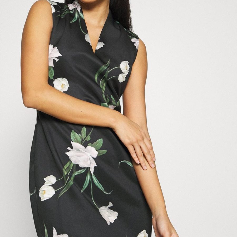 Ted Baker Polliee Elderflower Bodycon Jersey Midi Dress RRP$295 Zoom Boutique Store dress Ted Baker Polliee Elderflower Bodycon Jersey Midi Dress| Zoom Boutique