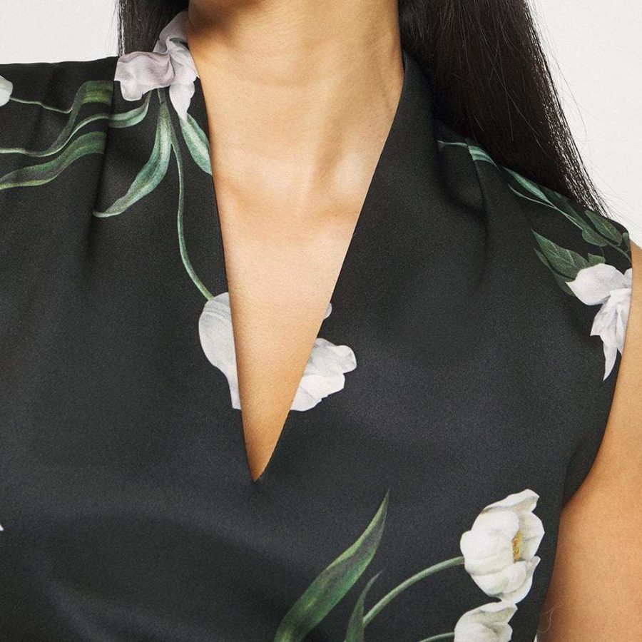 Ted Baker Polliee Elderflower Bodycon Jersey Midi Dress RRP$295 Zoom Boutique Store dress Ted Baker Polliee Elderflower Bodycon Jersey Midi Dress| Zoom Boutique