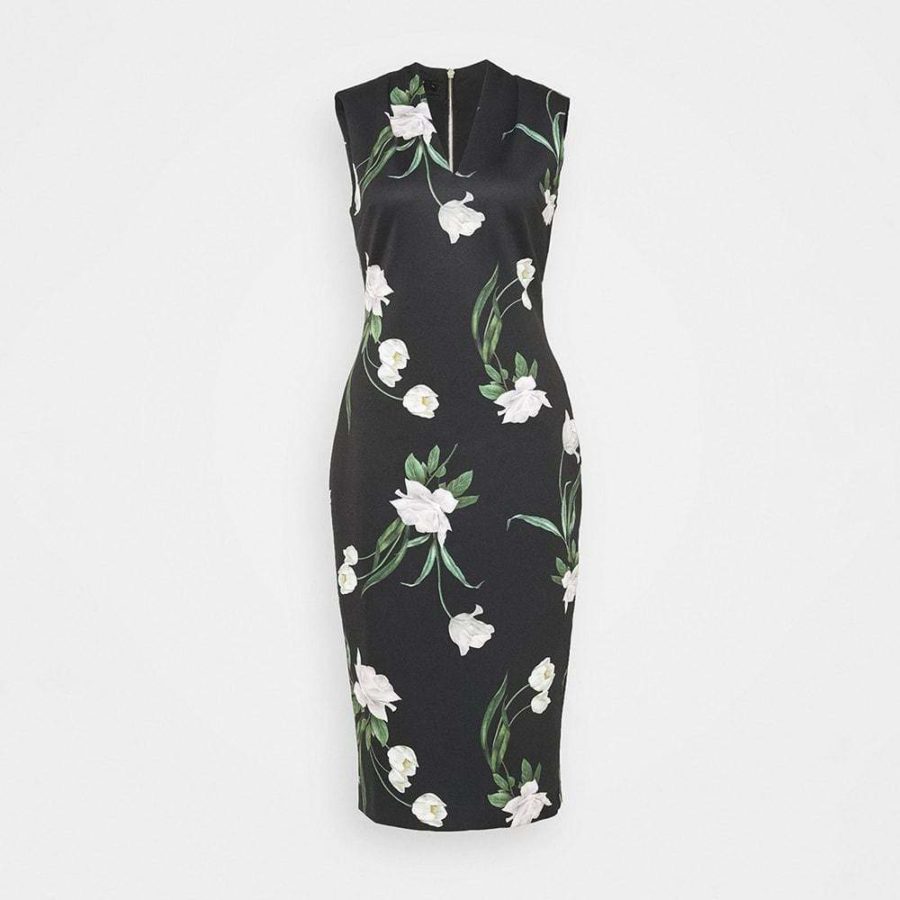 Ted Baker Polliee Elderflower Bodycon Jersey Midi Dress RRP$295 0 Zoom Boutique Store dress Ted Baker Polliee Elderflower Bodycon Jersey Midi Dress| Zoom Boutique