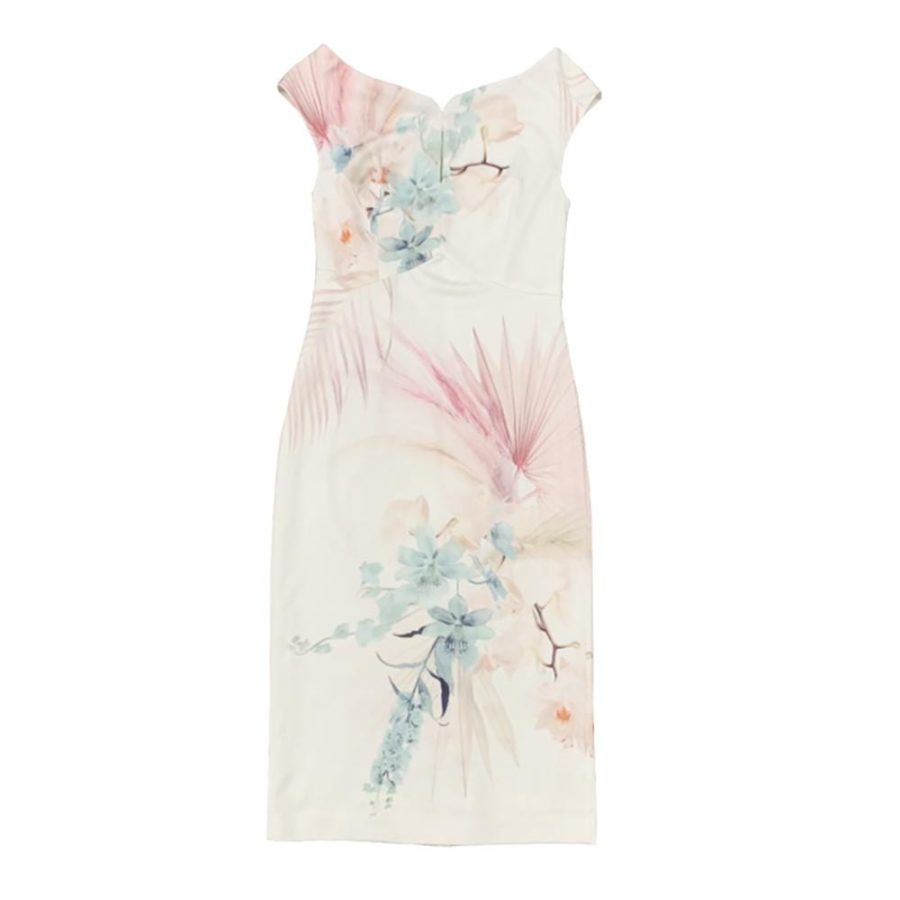 Ted Baker Soozie Serendipity Print Bodycon Midi Pencil Dress Zoom Boutique Store dress Ted Baker Soozie Serendipity Bodycon Midi Pencil Dress | Zoom Boutique