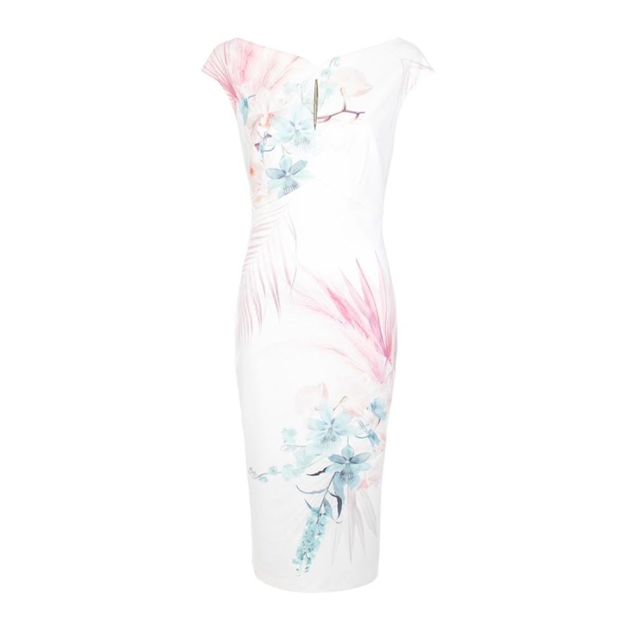 Ted Baker Soozie Serendipity Print Bodycon Midi Pencil Dress 0 Zoom Boutique Store dress Ted Baker Soozie Serendipity Bodycon Midi Pencil Dress | Zoom Boutique