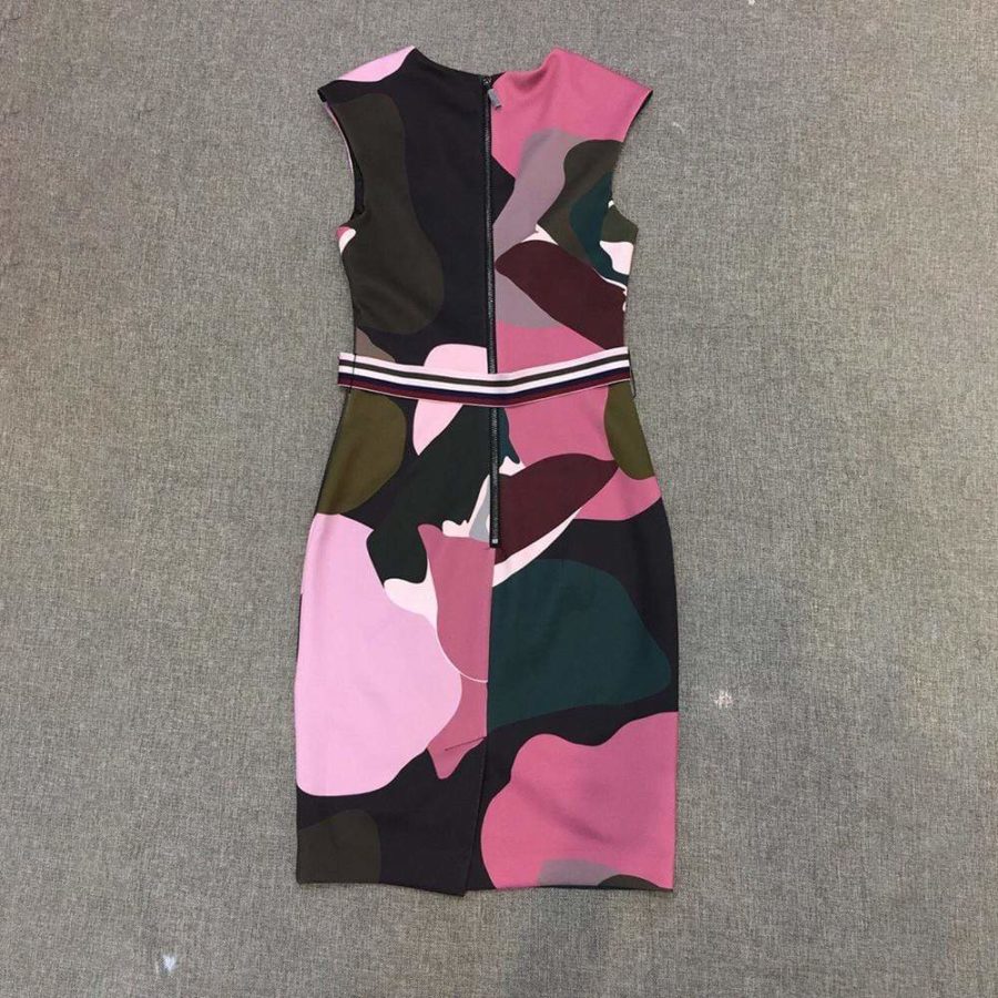 Ted Baker Strawberry Swirl Print Sheath Dress RRP$279 - Zoom Boutique Store