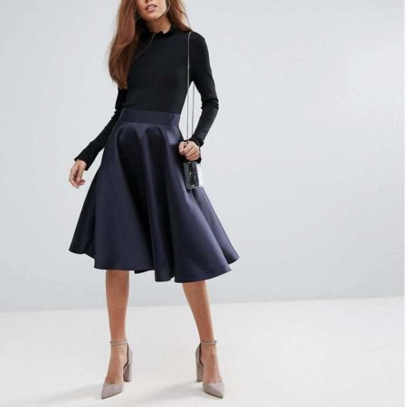 Ted Baker Zadi Knitted Bodice Frill Cuff Skater Dress RRP$249 - Zoom Boutique Store