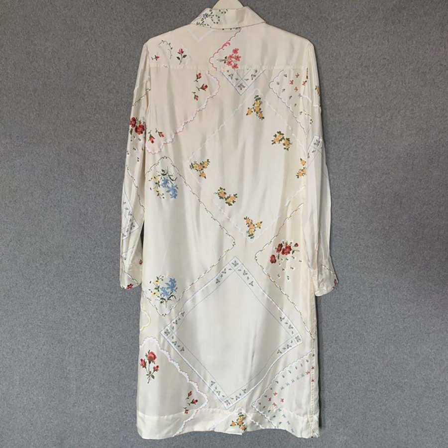 Tory Burch Afternoon Tea Handkerchief Printed Shirt Silk Dress Zoom Boutique Store dress Tory Burch Afternoon Tea Handkerchief Shirt Silk Dress | Zoom Boutique