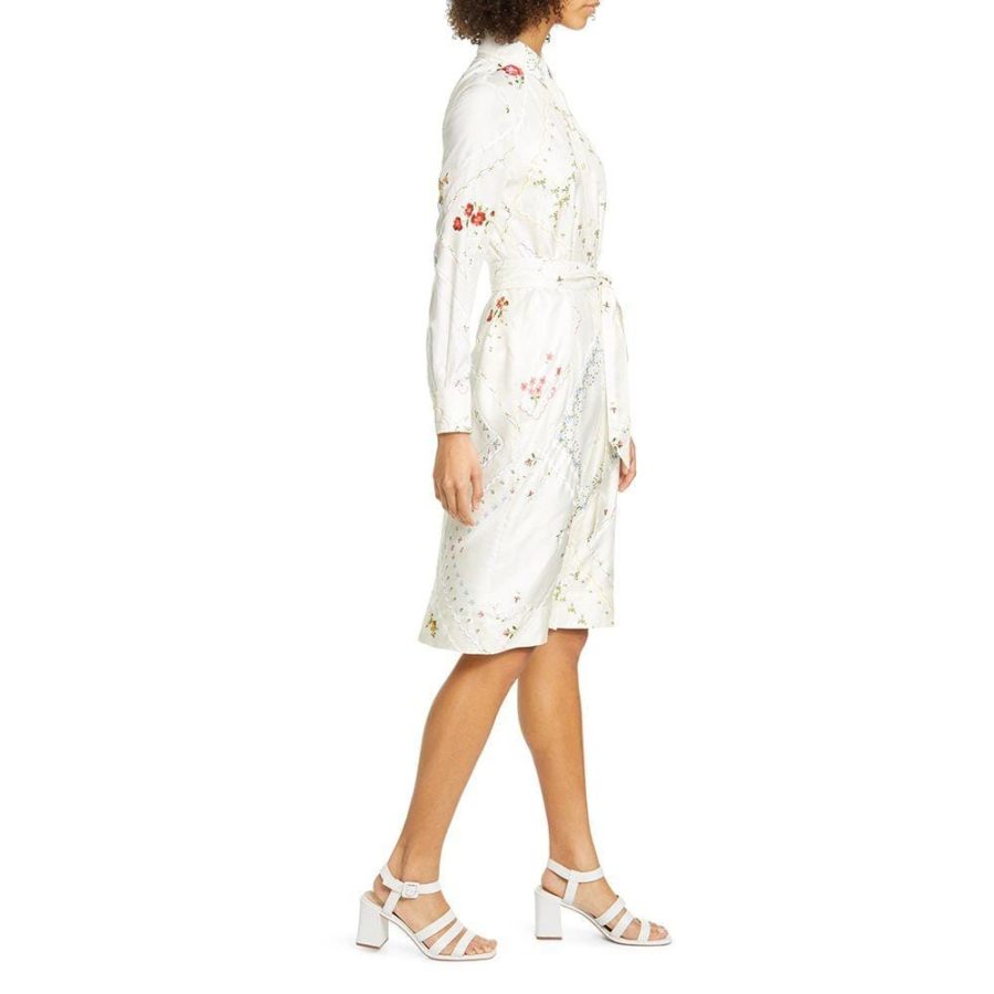 Tory Burch Afternoon Tea Handkerchief Printed Shirt Silk Dress Zoom Boutique Store dress Tory Burch Afternoon Tea Handkerchief Shirt Silk Dress | Zoom Boutique
