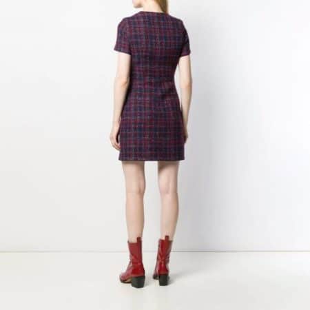 SANDRO Tweed Boucle Mini Dress In Red 4 result