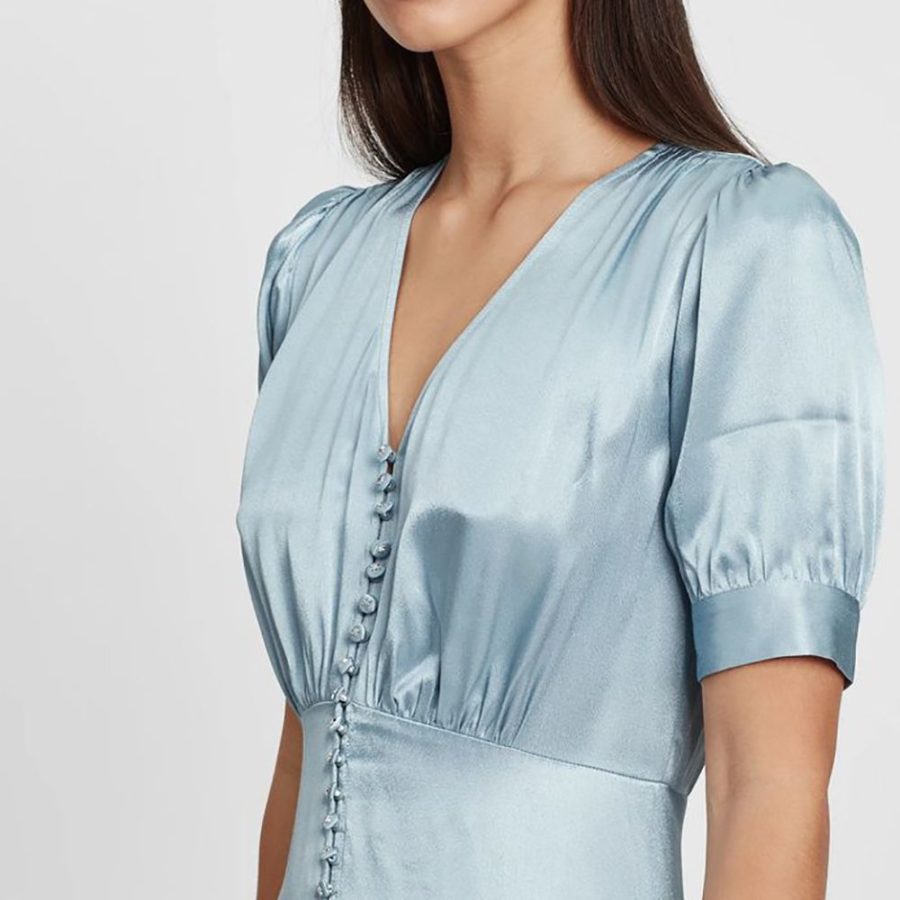 THE KOOPLES Long Sky Blue Dress With Short Sleeves 4 result