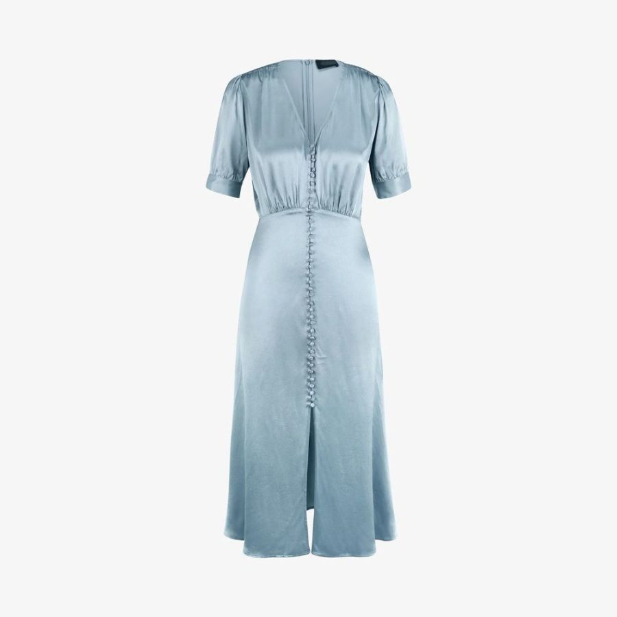 THE KOOPLES Long Sky Blue Dress With Short Sleeves 5 result