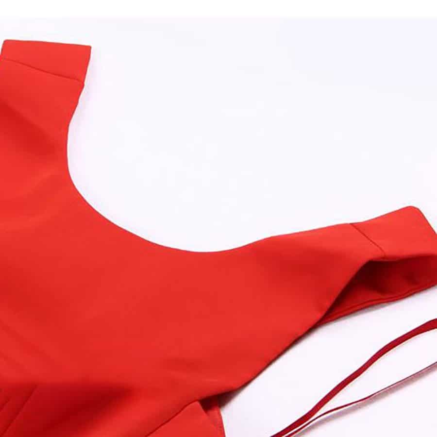 BCBG Maxazria Kiara Red Sleeveless Peplum Thigh Split Maxi Gown Dress 3 result
