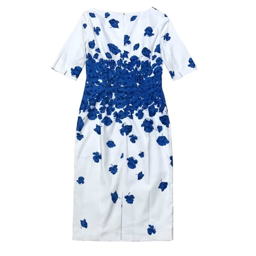 L.K.Bennett Lasa Blue Poppy Print Dress 5 result
