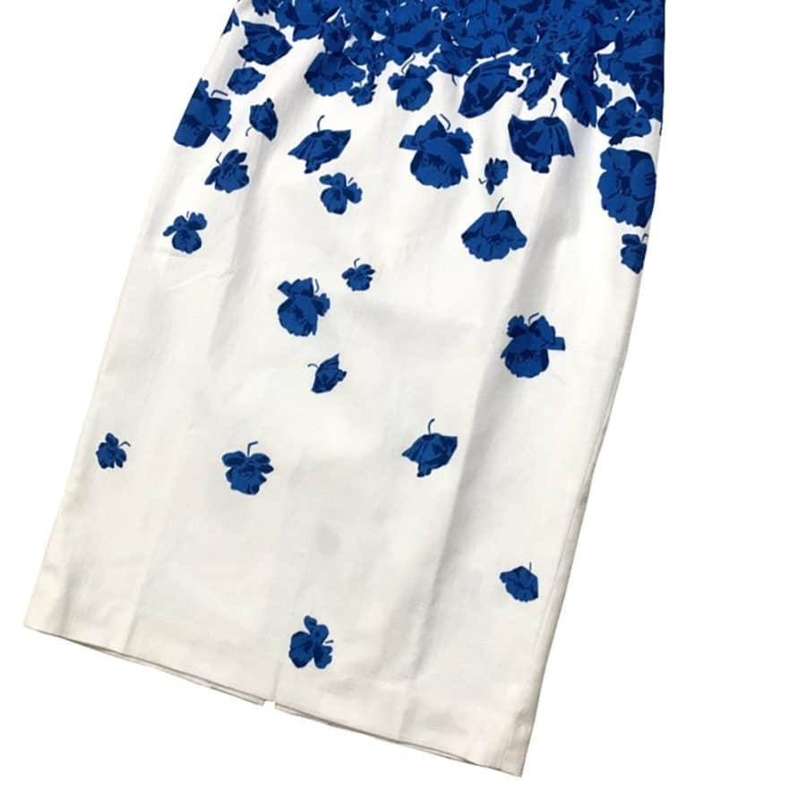 L.K.Bennett Lasa Blue Poppy Print Dress 6 result