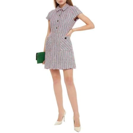 Kate Spade Enchanted Tweed Shirt mini Dress 2 result