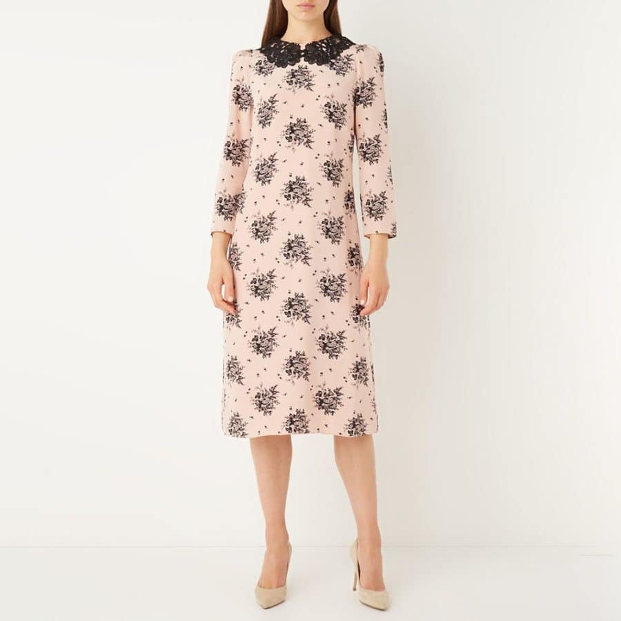 L.K.Bennett Pink Yoko Toile Shadow Print Dress 2 result