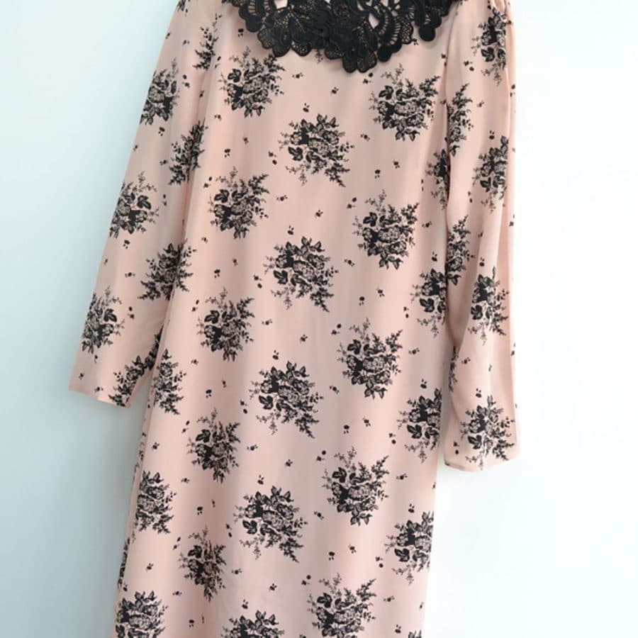 L.K.Bennett Pink Yoko Toile Shadow Print Dress 9 result