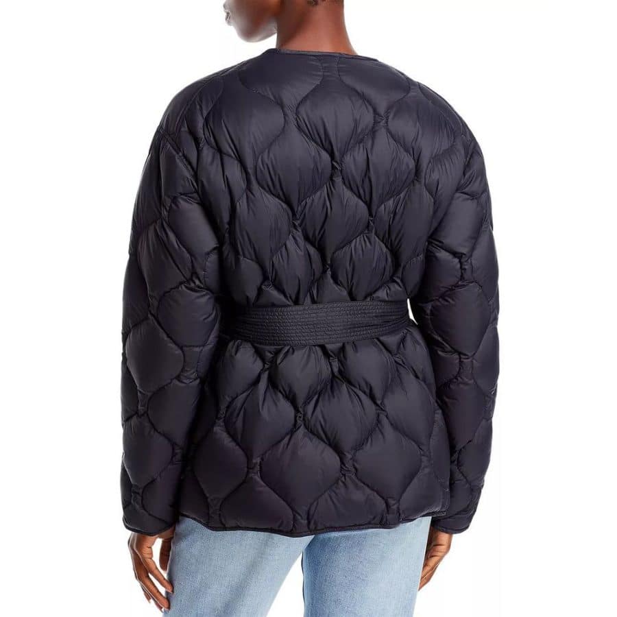 RAG BONE Rudy belted quilted shell down coat black 3 result