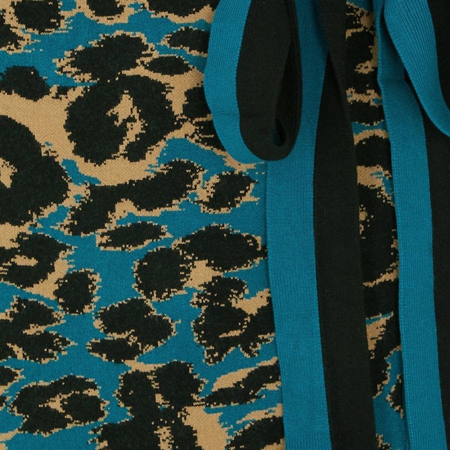 dvf DIANE VON FURSTENBERG Lois leopard intarsia stretch knit wrap dress 2 result