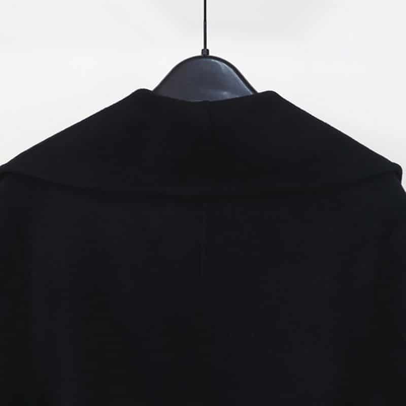TOTÊME Belted wool coat black 12 result