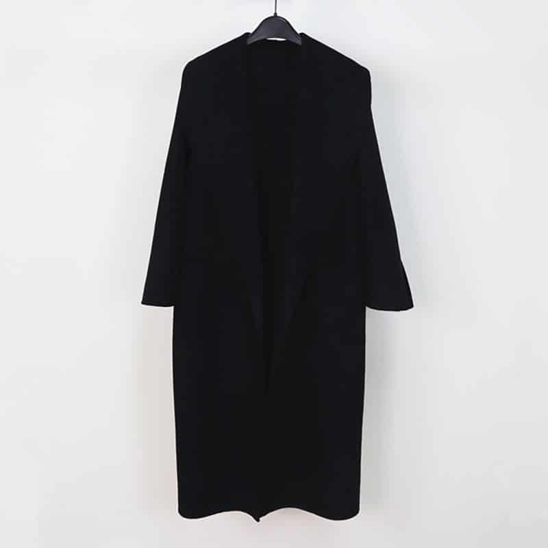 TOTÊME Belted wool coat black 8 result