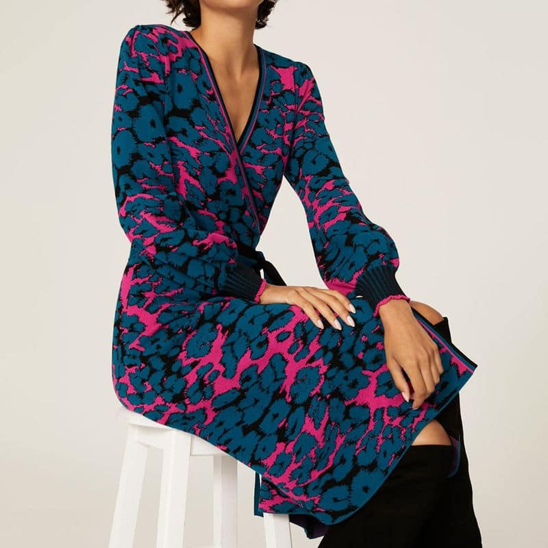 Diane von Furstenberg Lois Leopard Wrap Dress 4 result