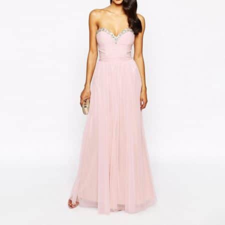 Lipsy Embellished Bust Bandeau Maxi Dress With Tulle Skirt 4 result