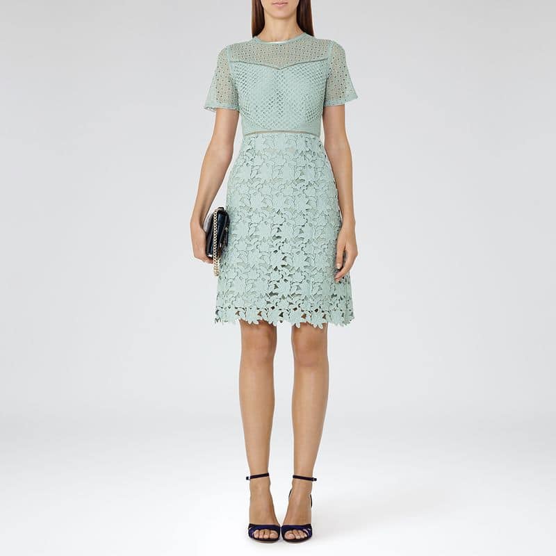 Reiss Heather Waxed Lace Cocktail Dress 2 result
