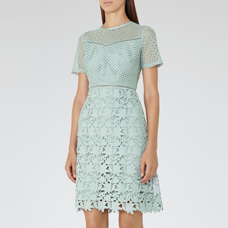 Reiss Heather Waxed Lace cocktail Dress result
