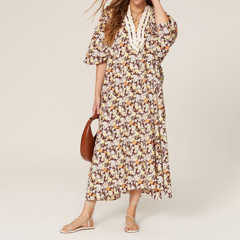 Tory Burch Printed Puff Sleeve Tunic Dress 3 result