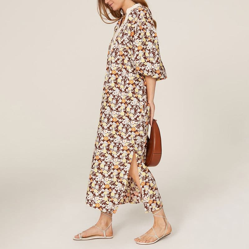 Tory Burch Printed Puff Sleeve Tunic Dress 4 result
