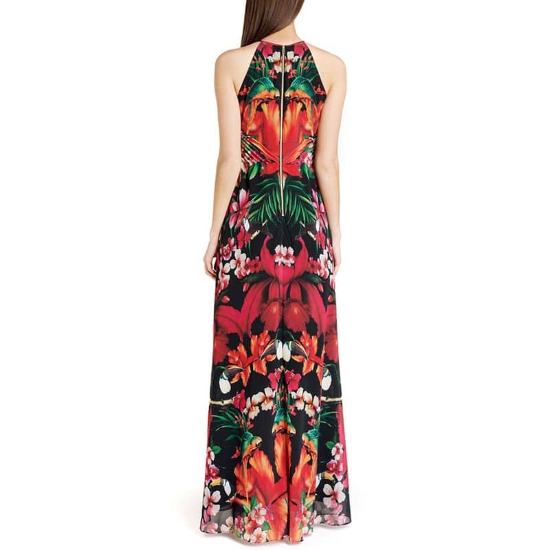 Ted Baker Halter Maxi Dress in Tropical Toucan Floral Multi Print result