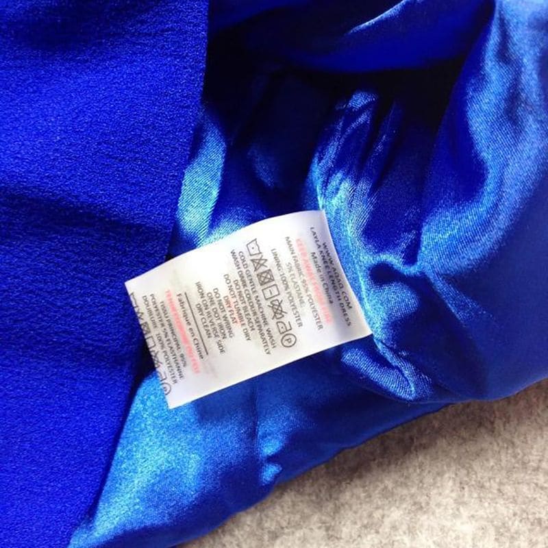 AQAQ by Aqua Layla Knee Length Low Back Bodycon Dress Cobalt Blue 11 result