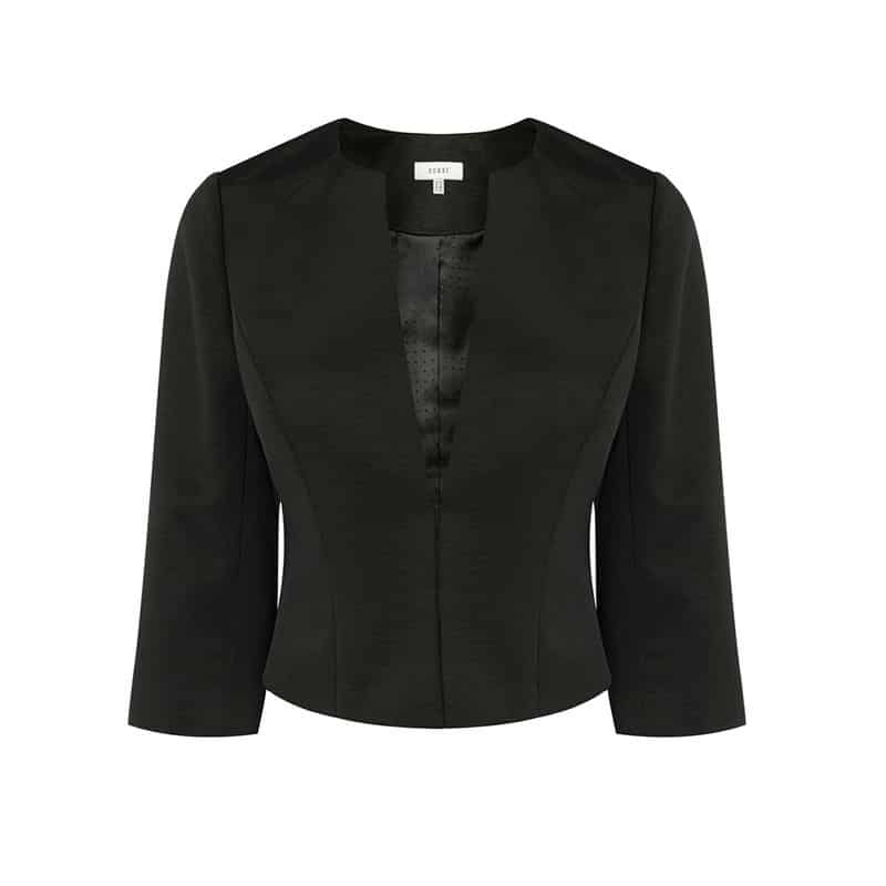 Coast Structured Kemara Ottoman Jacket Top Blazer Cover Up black result