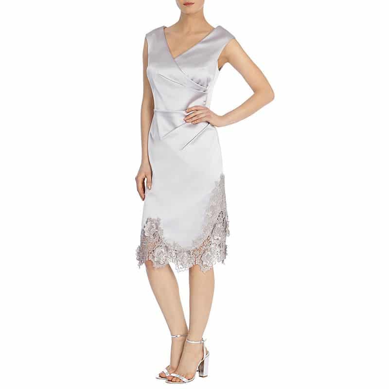 Coast Delores Satin Duchess Cut Work Lace Silhouette Cocktail Dress 7 result