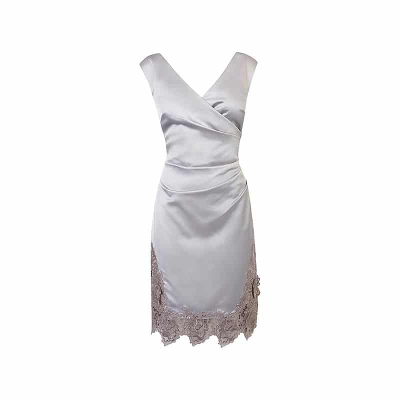 Coast Delores Satin Duchess Cut Work Lace Silhouette Cocktail Dress 8 result