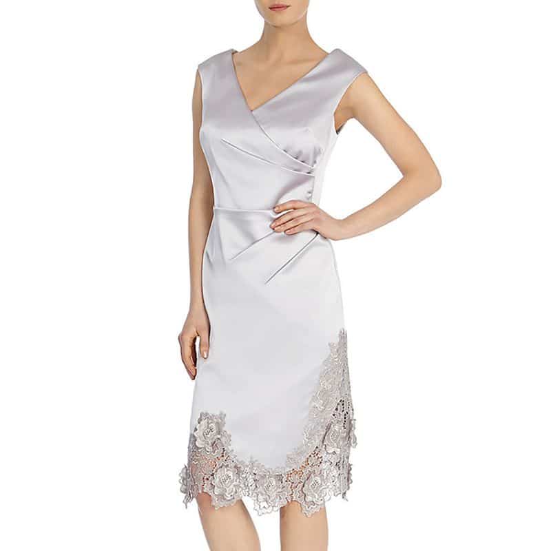 Coast Delores Duchess Cut Work Lace Silhouette Cocktail satin Dress 9 result