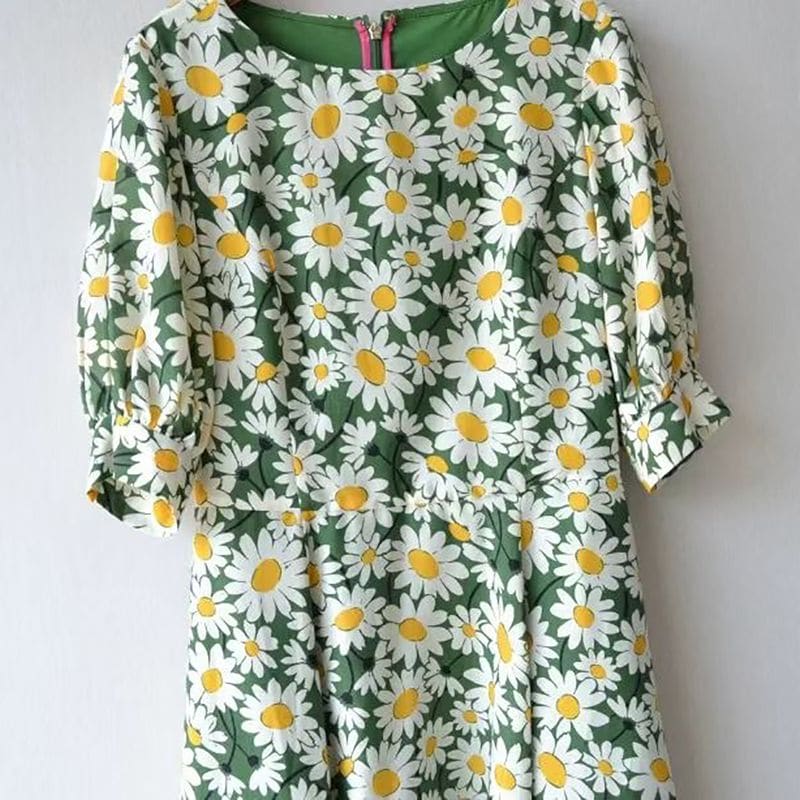 Kate Spade Kate Daisy Puff Sleeve Dress 6 result